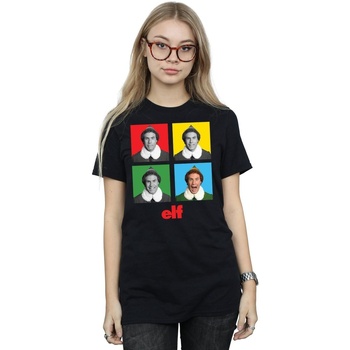 Abbigliamento Donna T-shirts a maniche lunghe Elf Four Faces Nero