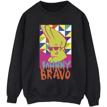 Abbigliamento Donna Felpe Johnny Bravo Multi Triangles Pop Art Nero