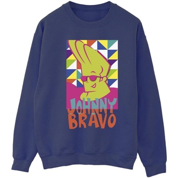 Abbigliamento Donna Felpe Johnny Bravo Multi Triangles Pop Art Blu