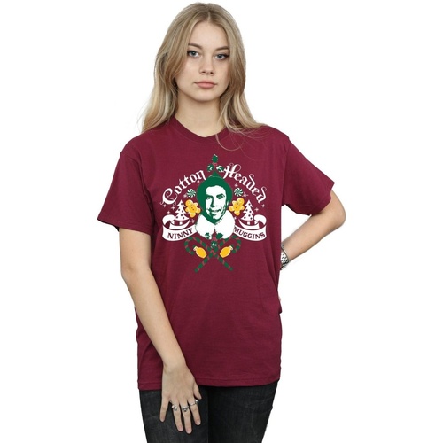 Abbigliamento Donna T-shirts a maniche lunghe Elf Cotton Headed Ninny Muggins Multicolore