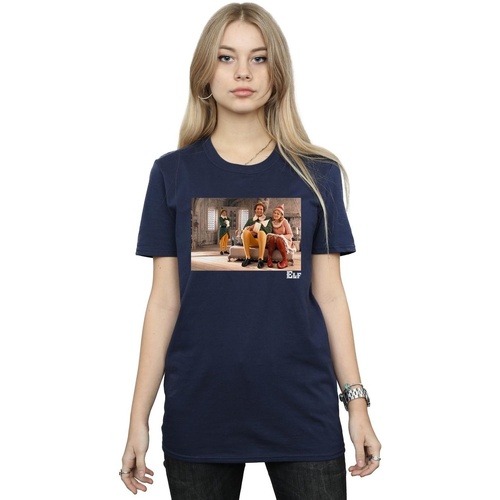 Abbigliamento Donna T-shirts a maniche lunghe Elf Family Shot Blu