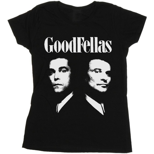 Abbigliamento Donna T-shirts a maniche lunghe Goodfellas Henry And Tommy Nero