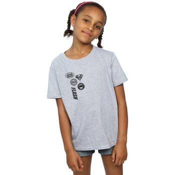 Abbigliamento Bambina T-shirts a maniche lunghe Dc Comics  Grigio