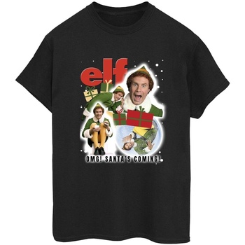 Abbigliamento Donna T-shirts a maniche lunghe Elf Buddy Collage Nero
