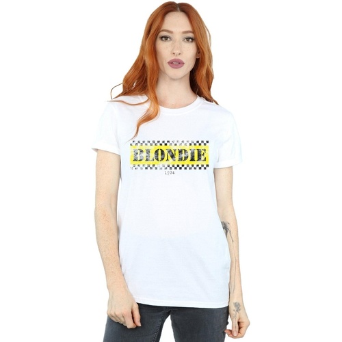 Abbigliamento Donna T-shirts a maniche lunghe Blondie Taxi 74 Bianco