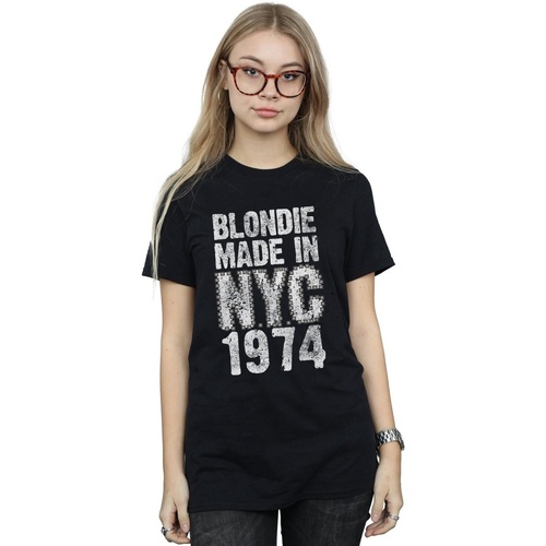 Abbigliamento Donna T-shirts a maniche lunghe Blondie Punk NYC Nero