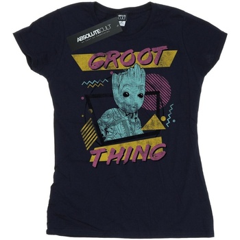 Abbigliamento Donna T-shirts a maniche lunghe Marvel Guardians Of The Galaxy Vol. 2 Groot Thing Blu