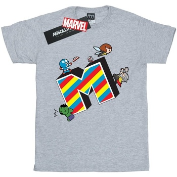 Abbigliamento Bambina T-shirts a maniche lunghe Marvel Kawaii M Is For Grigio