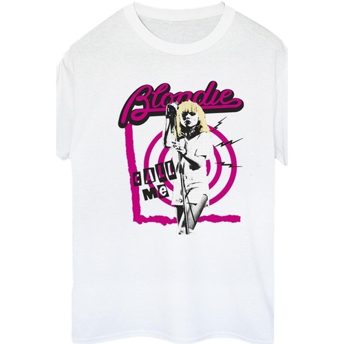 Abbigliamento Donna T-shirts a maniche lunghe Blondie Call Me Bianco