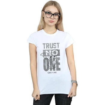 Abbigliamento Donna T-shirts a maniche lunghe Gremlins Trust One Mogwai Bianco