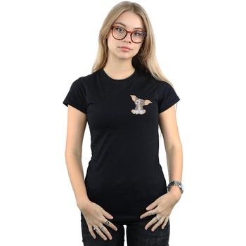 Abbigliamento Donna T-shirts a maniche lunghe Gremlins Gizmo Chest Nero