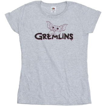 Abbigliamento Donna T-shirts a maniche lunghe Gremlins Logo Line Grigio