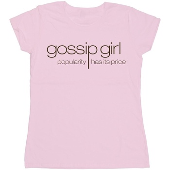 Abbigliamento Donna T-shirts a maniche lunghe Gossip Girl Classic Logo Rosso