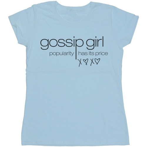 Abbigliamento Donna T-shirts a maniche lunghe Gossip Girl Popularity Has It's Price Blu