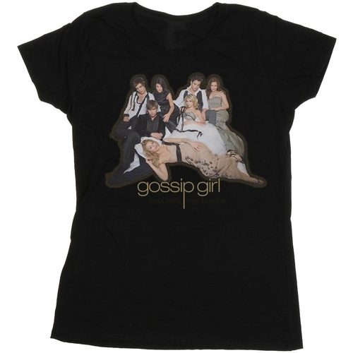Abbigliamento Donna T-shirts a maniche lunghe Gossip Girl Group Pose Nero