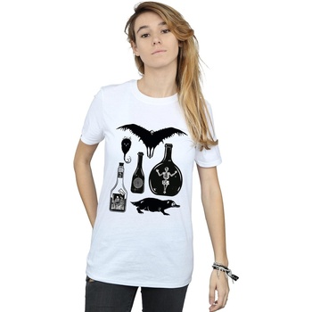 Abbigliamento Donna T-shirts a maniche lunghe Fantastic Beasts Plain Icons Bianco