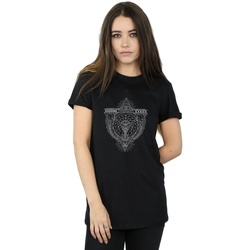 Abbigliamento Donna T-shirts a maniche lunghe Fantastic Beasts Wizard Killer Icon Nero