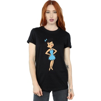 Abbigliamento Donna T-shirts a maniche lunghe The Flintstones  Nero