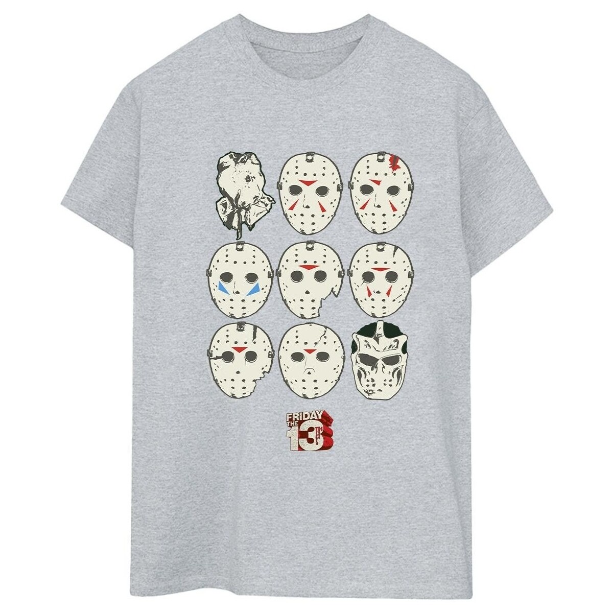 Abbigliamento Donna T-shirts a maniche lunghe Friday The 13Th Jason Masks Grigio