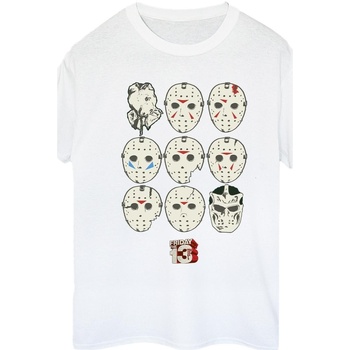 Abbigliamento Donna T-shirts a maniche lunghe Friday The 13Th  Bianco