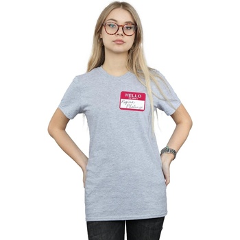 Abbigliamento Donna T-shirts a maniche lunghe Friends Regina Phalange Name Tag Grigio