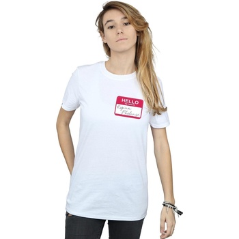 Abbigliamento Donna T-shirts a maniche lunghe Friends Regina Phalange Name Tag Bianco