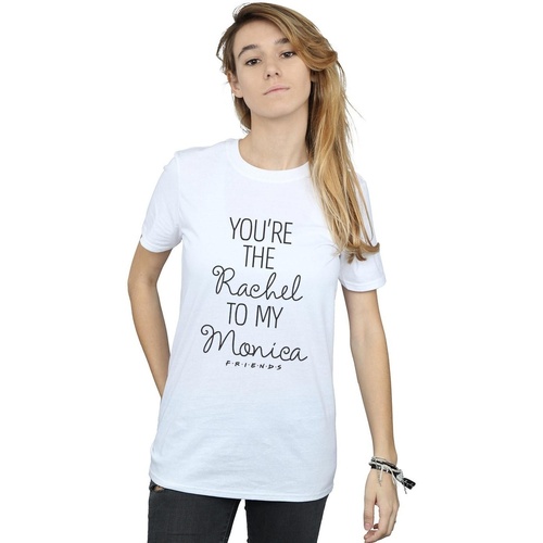 Abbigliamento Donna T-shirts a maniche lunghe Friends You're The Rachel To My Monica Bianco
