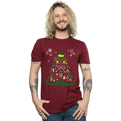 Abbigliamento Uomo T-shirts a maniche lunghe Elf Christmas Tree Multicolore