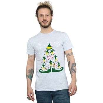 Abbigliamento Uomo T-shirts a maniche lunghe Elf Christmas Tree Grigio