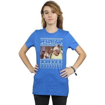 Abbigliamento Donna T-shirts a maniche lunghe Friends Fair Isle Holiday Armadillo Blu