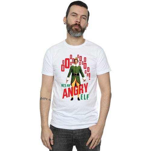 Abbigliamento Uomo T-shirts a maniche lunghe Elf Angry Bianco