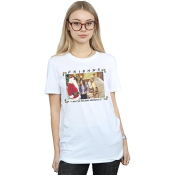 Abbigliamento Donna T-shirts a maniche lunghe Friends I Am The Holiday Armadillo Bianco