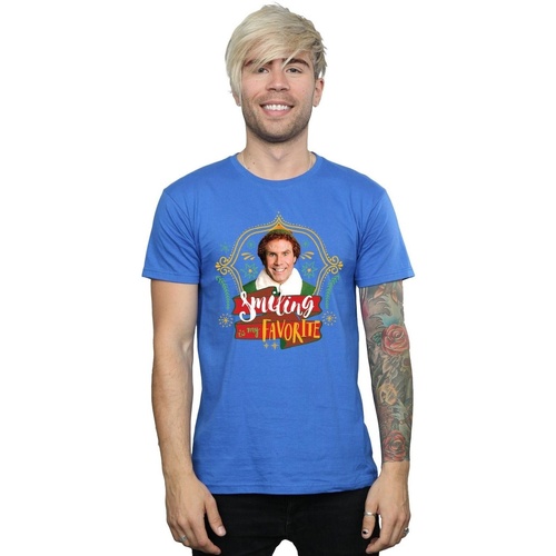 Abbigliamento Uomo T-shirts a maniche lunghe Elf Buddy Smiling Blu
