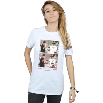 Abbigliamento Donna T-shirts a maniche lunghe Friends Best Best Man Ever Bianco
