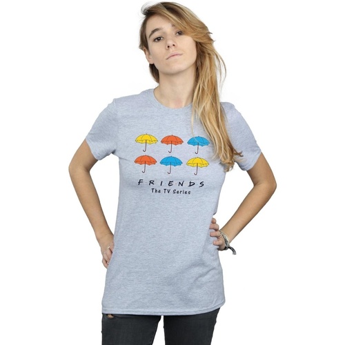 Abbigliamento Donna T-shirts a maniche lunghe Friends Coloured Umbrellas Grigio