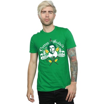 Abbigliamento Uomo T-shirts a maniche lunghe Elf Cotton Headed Ninny Muggins Verde