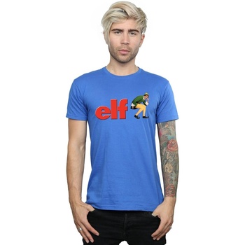 Abbigliamento Uomo T-shirts a maniche lunghe Elf Crouching Logo Blu