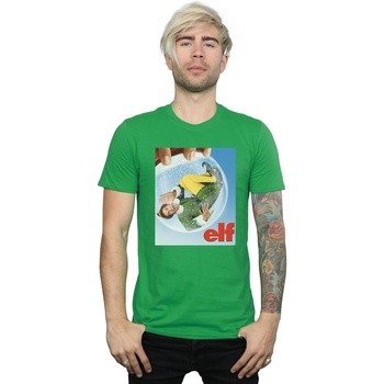 Abbigliamento Uomo T-shirts a maniche lunghe Elf Snow Globe Poster Verde