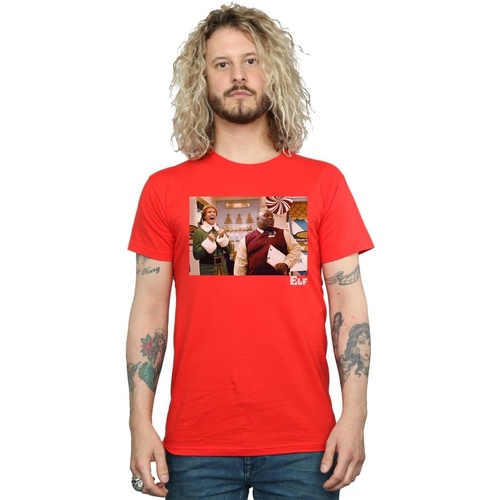 Abbigliamento Uomo T-shirts a maniche lunghe Elf Christmas Store Cheer Rosso