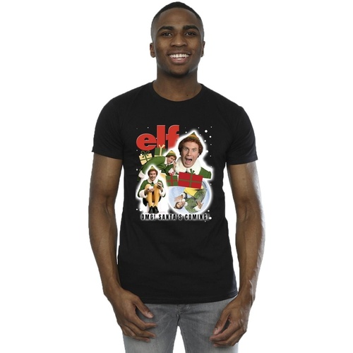 Abbigliamento Uomo T-shirts a maniche lunghe Elf Buddy Collage Nero