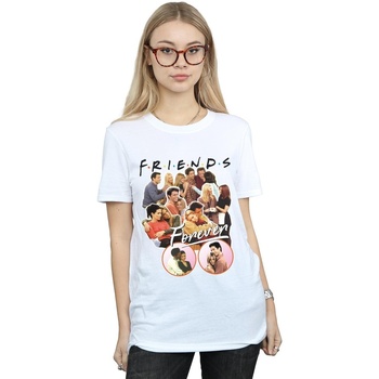 Abbigliamento Donna T-shirts a maniche lunghe Friends Forever Collage Bianco