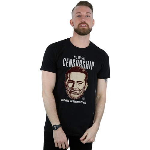 Abbigliamento Uomo T-shirts a maniche lunghe Dead Kennedys No More Censorship Nero