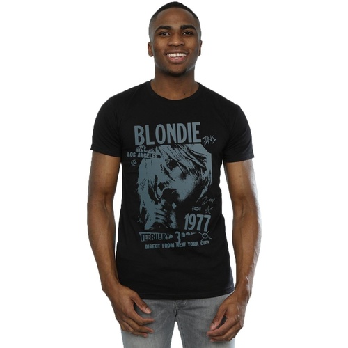 Abbigliamento Uomo T-shirts a maniche lunghe Blondie Tour 1977 Chest Nero