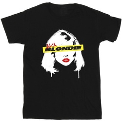 Abbigliamento Uomo T-shirts a maniche lunghe Blondie Face Graffiti Nero