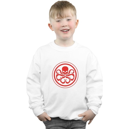 Abbigliamento Bambino Felpe Marvel Hydra Logo Bianco