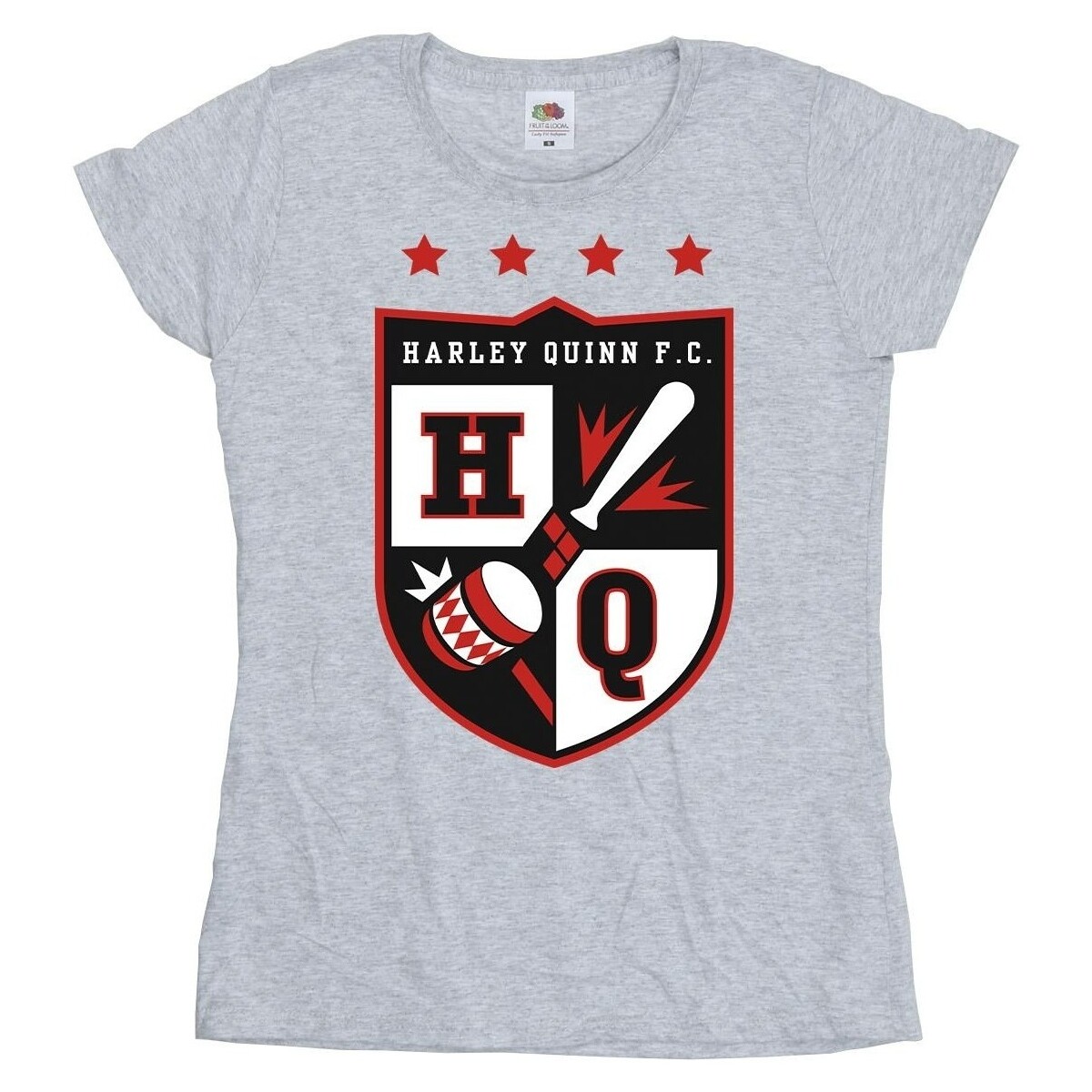 Abbigliamento Donna T-shirts a maniche lunghe Justice League Harley Quinn FC Pocket Grigio