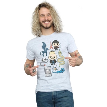 Abbigliamento Uomo T-shirts a maniche lunghe Fantastic Beasts Chibi Grindelwald Grigio
