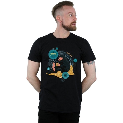 Abbigliamento Uomo T-shirts a maniche lunghe Fantastic Beasts Sitting Niffler Nero