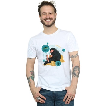 Abbigliamento Uomo T-shirts a maniche lunghe Fantastic Beasts Sitting Niffler Bianco
