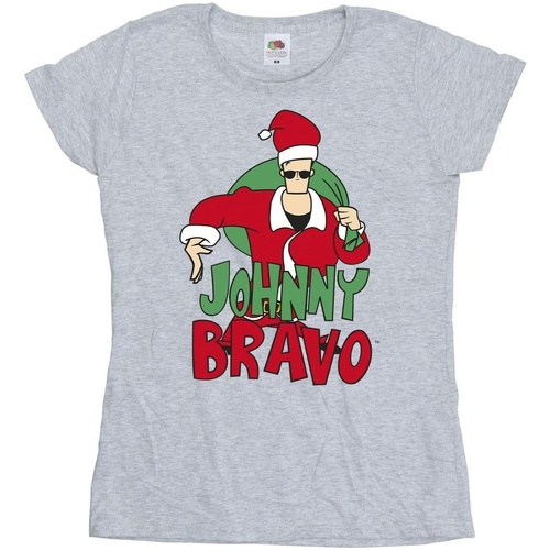 Abbigliamento Donna T-shirts a maniche lunghe Johnny Bravo Johnny Christmas Grigio